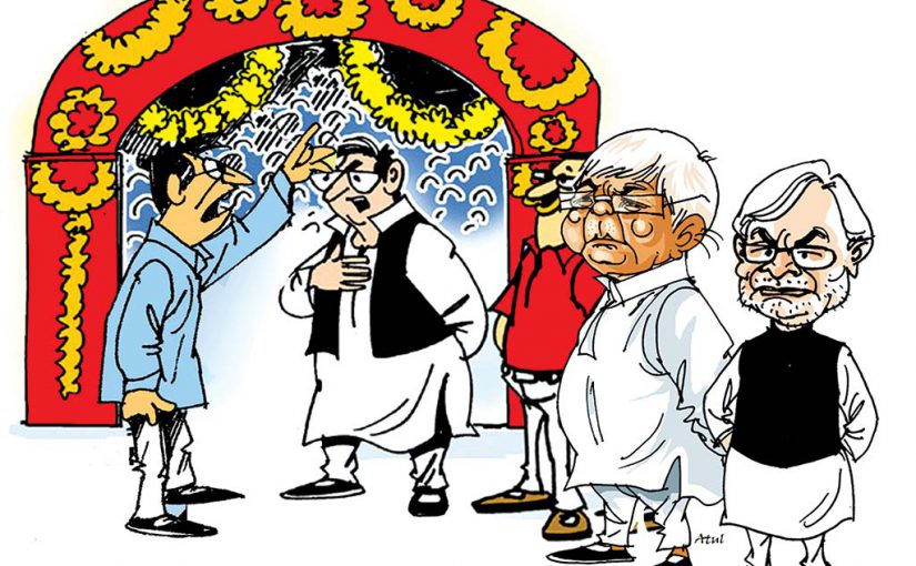 तेज प्रताप की शादी में बरातियों का उत्पात