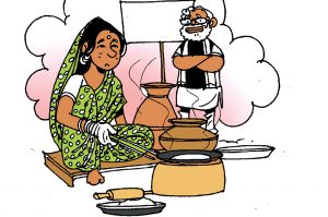politics in indianarendra modi ujjawala scheme chimta and cylinder