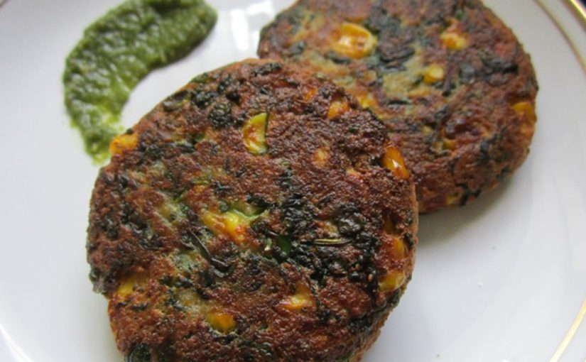 निराला है यह स्वाद : पालक कौर्न टिक्की