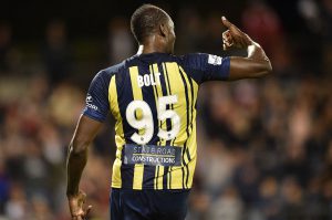 bolt started career in football