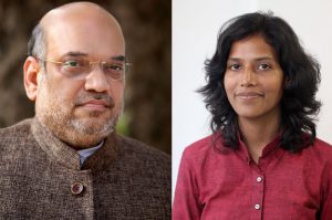 अमित शाह को काला झंडा दिखाने वाली नेहा यादव का दावा, पुलिस ने दी एनकाउंटर की धमकी