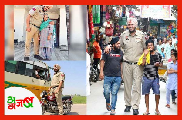 अजब गजब: 7 फीट 6 इंच लंबा पुलिस वाला