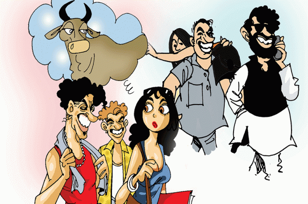 छुट्टा सांड पंगा नहीं लेने का