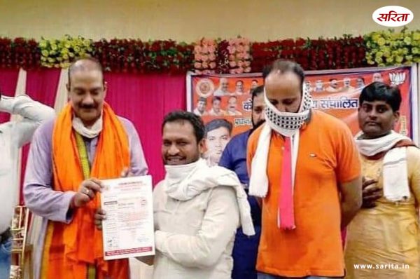 बुलंदशहर हत्या कांड का आरोपी भाजपा नेता के साथ