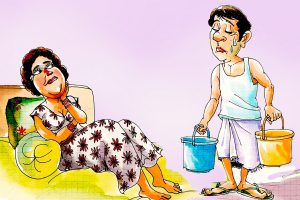 कामवाली, वाइफ और हसबैंड : श्रीमती को खुश करने के चक्कर में…
